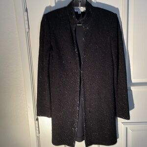 St John Evening Coat Jacket Crystals Sz 2